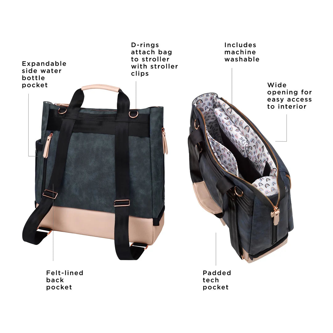Petunia Pickle Bottom Pivot Pack: Indigo/Blush Matte