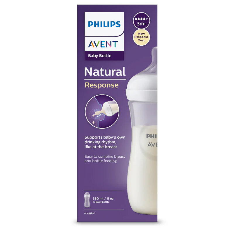 Philips Avent Natural Response Baby Bottle Single Plain - 3 Sizes-4