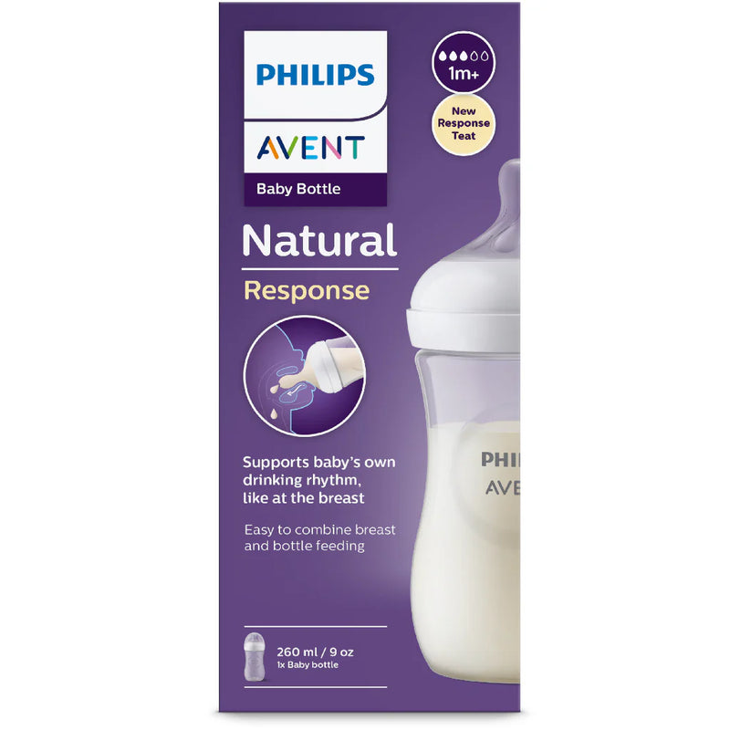 Philips Avent Natural Response Baby Bottle Single Plain - 3 Sizes-6