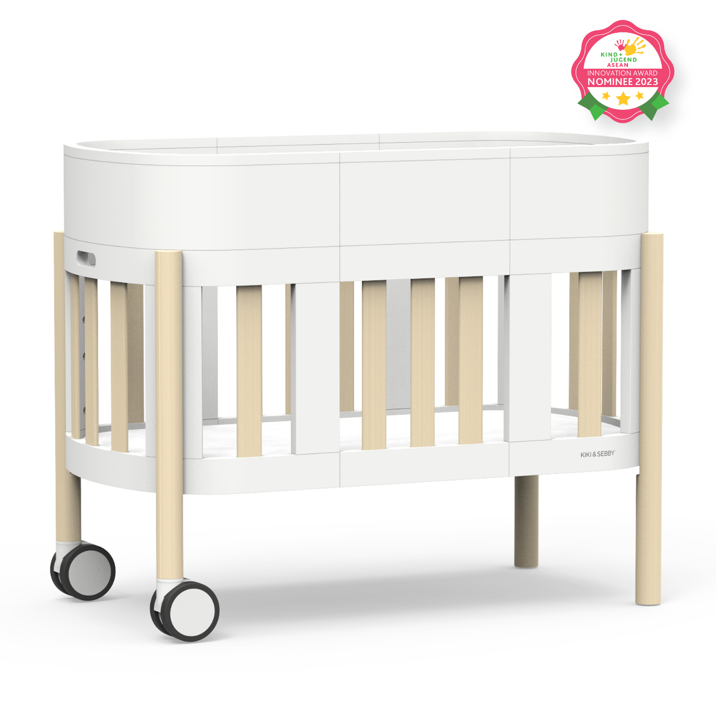 Kiki & Sebby SBROUT® 6-in-1 Multifunctional Baby Crib & Cot Bundle