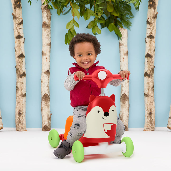 Skip Hop Zoo Ride On 3 in 1 Scooter - Fox