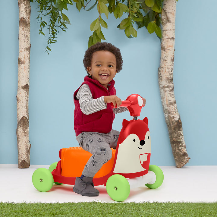 Skip Hop Zoo Ride On 3 in 1 Scooter - Fox