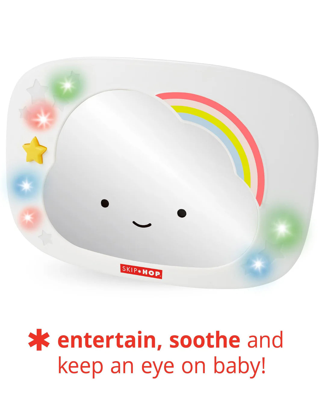 Skip Hop Silver Lining Cloud Entertainment Car Mirror-8