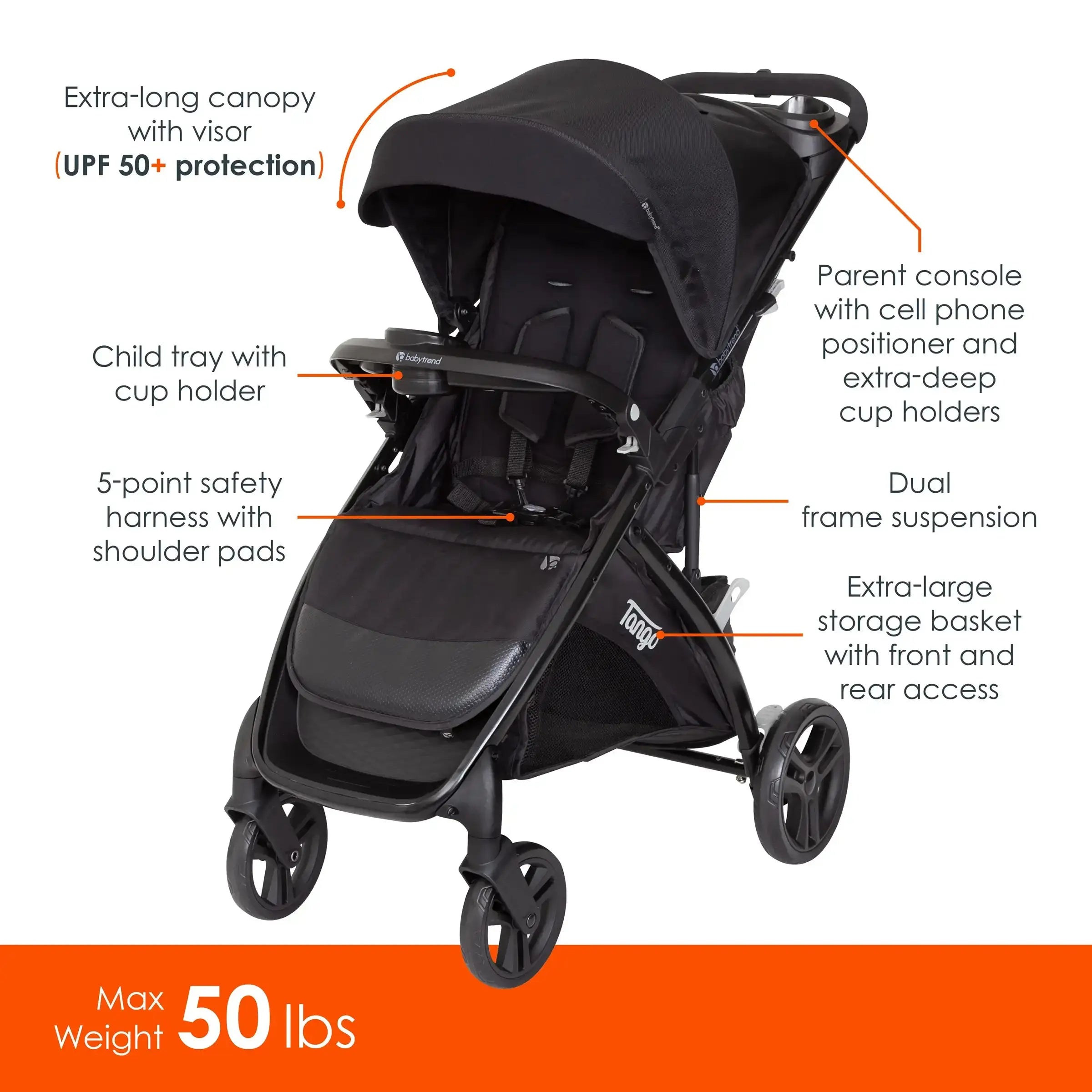 Baby Trend Tango™ Stroller - Kona