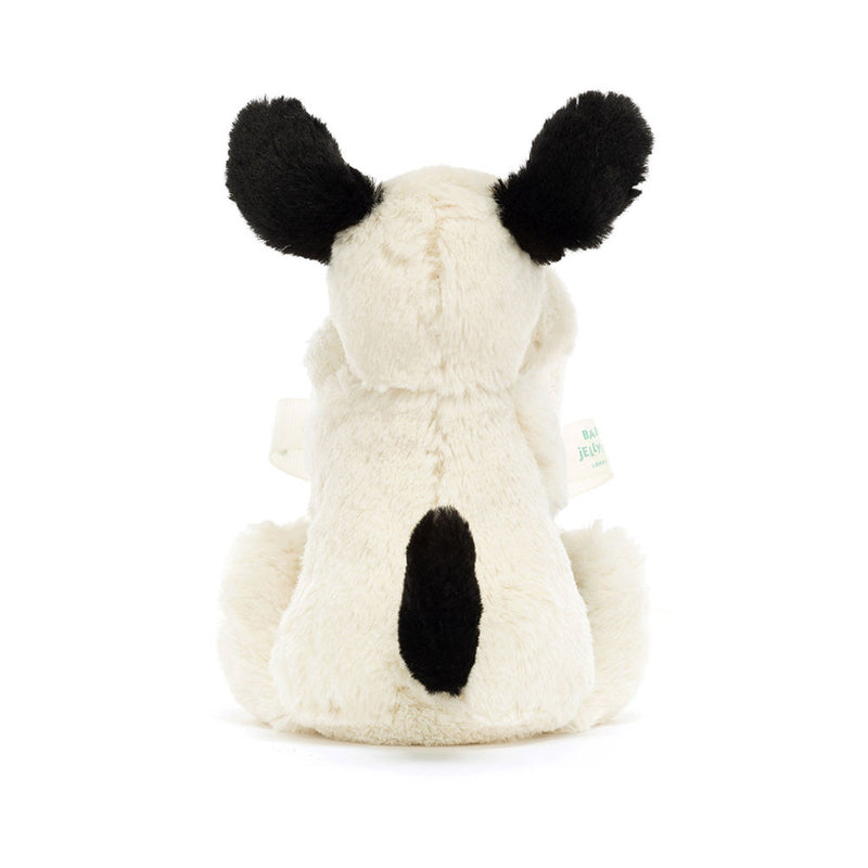 Jellycat Bashful Black & Cream Puppy Soother (STH4BCP)-3