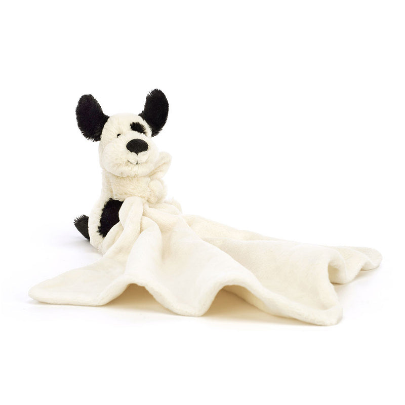 Jellycat Bashful Black & Cream Puppy Soother (STH4BCP)-4