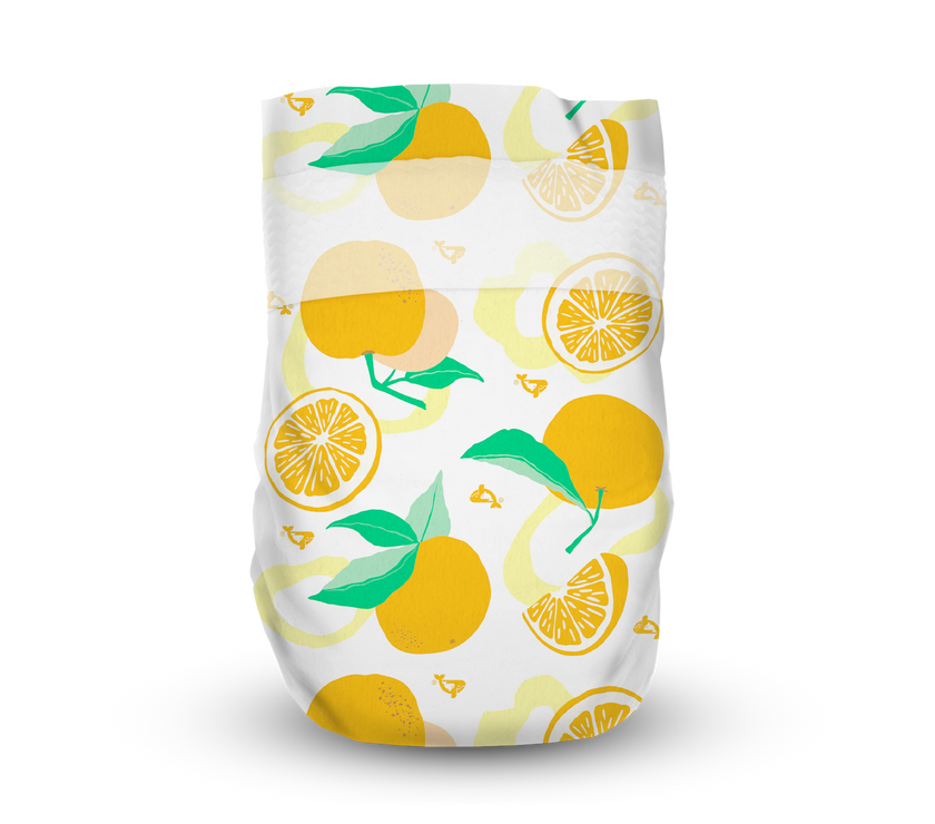 Offspring Fashion Newborn Diapers (1 carton - 4 packets) - Random Designs
