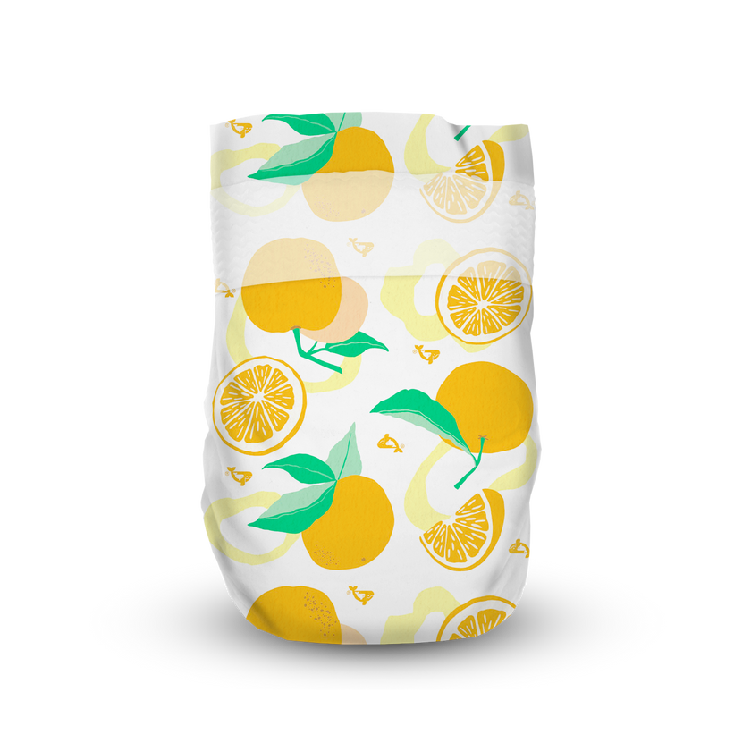 Offspring Fashion Newborn Diapers (1 carton - 4 packets) - Random Designs