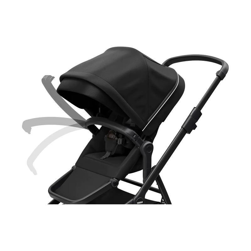 Thule Sleek: Convertible Single-to-Double Urban Stroller + Sibling Seat-26