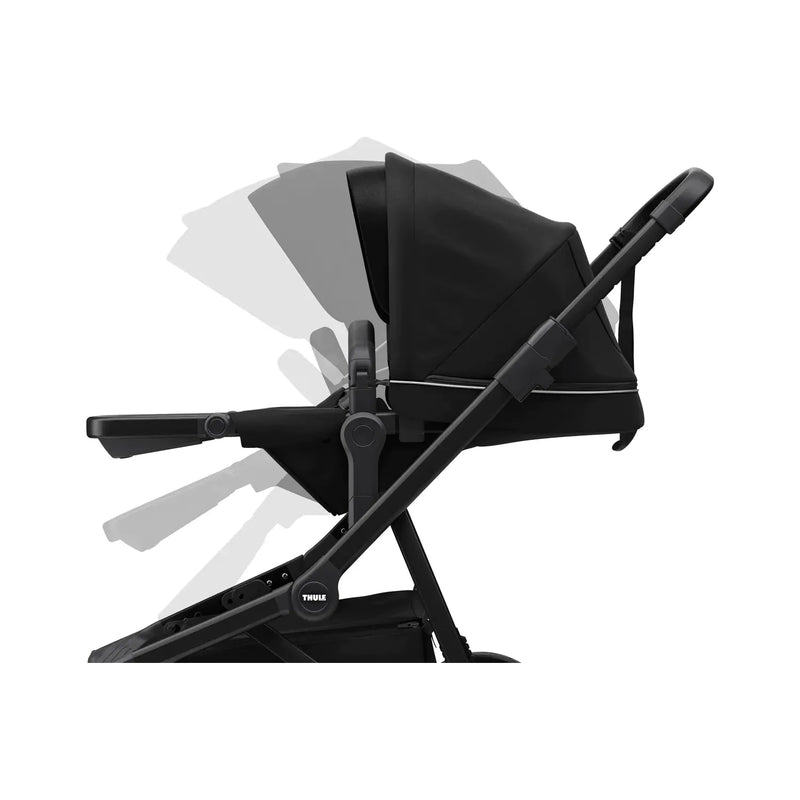 Thule Sleek: Convertible Single-to-Double Urban Stroller + Sibling Seat-25