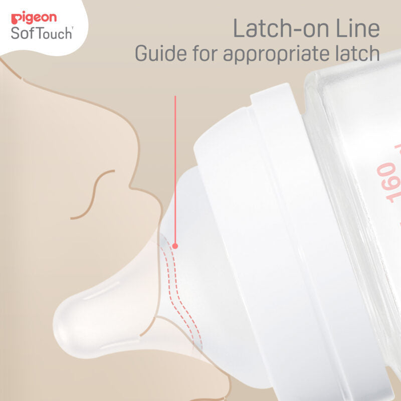 Pigeon SofTouch™ PP Nursing Bottle - Logo 330ml x2-4