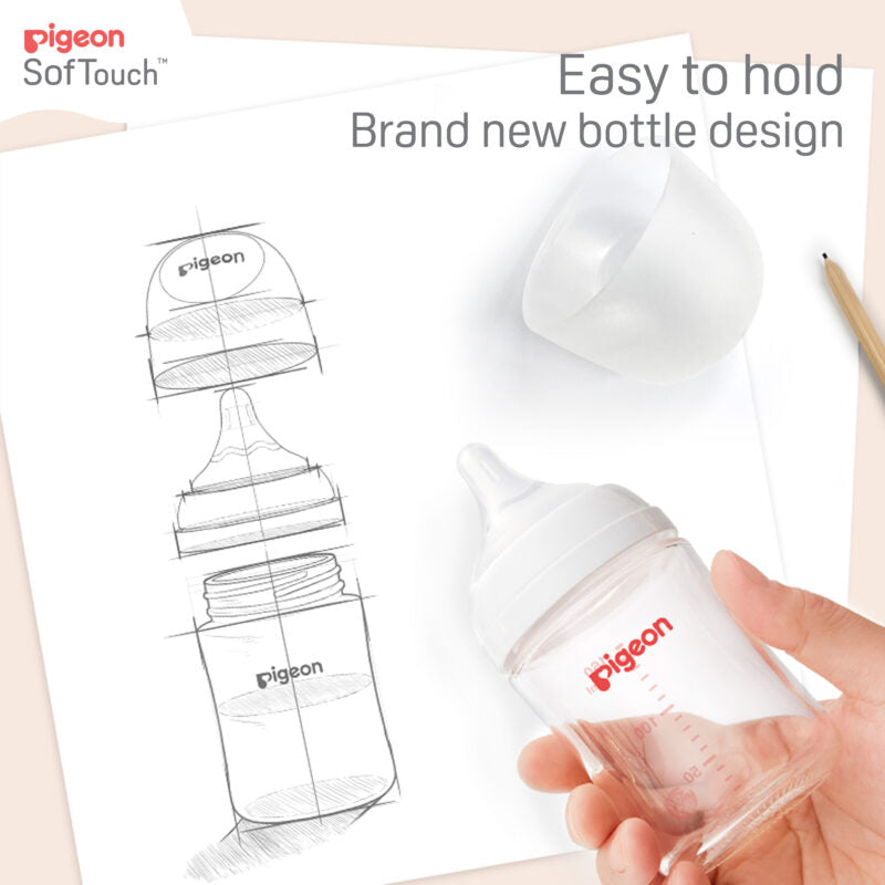 Pigeon SofTouch™ T-Ester Nursing Bottle - Leaf 200ml-5