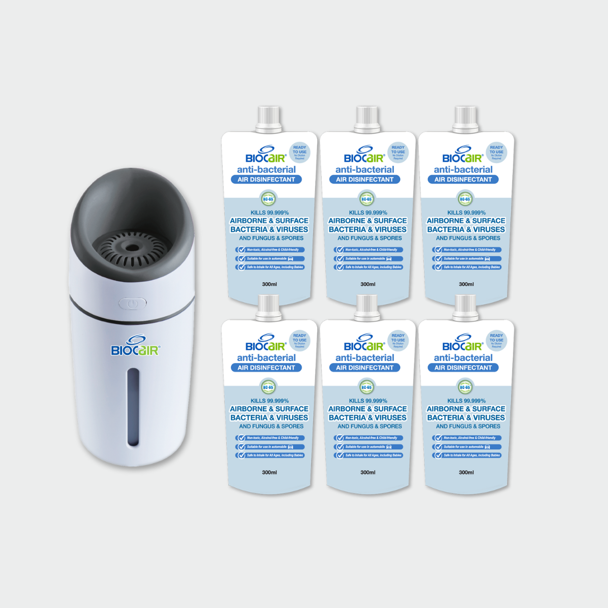 BioCair Ultimate Automobile Air Disinfection Bundle