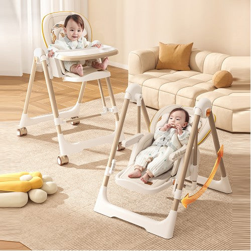 Lucky Baby Viner Swing & Highchair - Grey-3