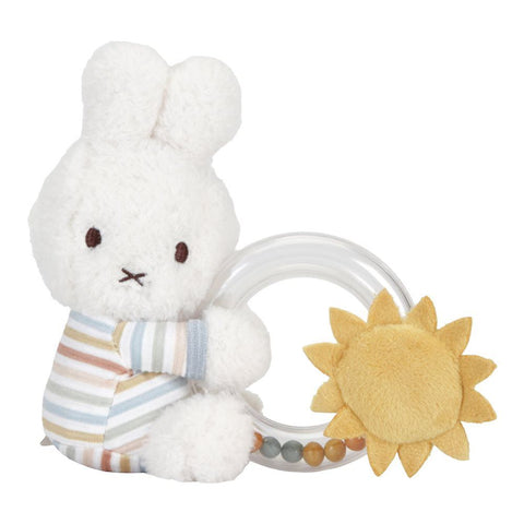 Miffy Vintage Sunny Stripes Ring rattle