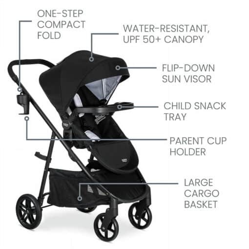 Britax - Willow Brook Travel System (US) - Onyx Glacier-3