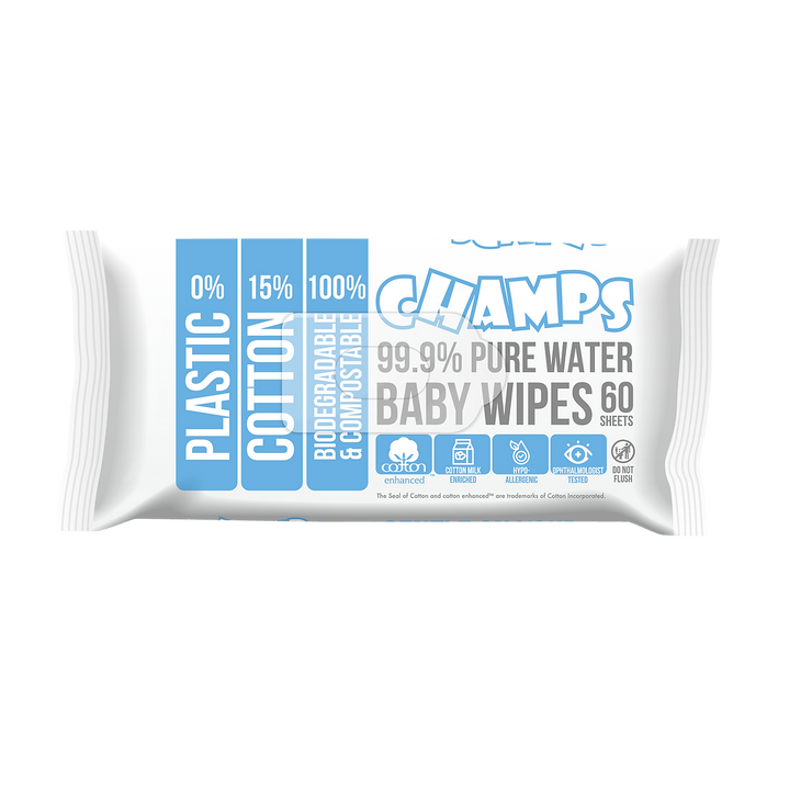 Champs 99.9% Pure Water Baby Wipes (Top Choice 2024)