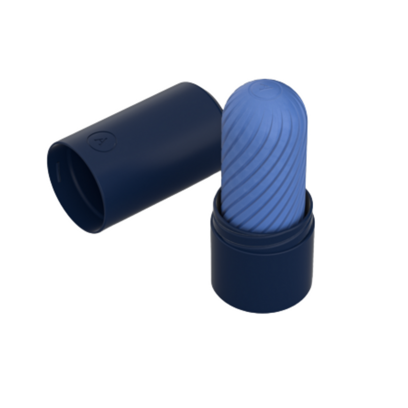 Arcwave Ghost Pocket Manual Stroker Cleantech Silicone Male Masturbator - Blue-3