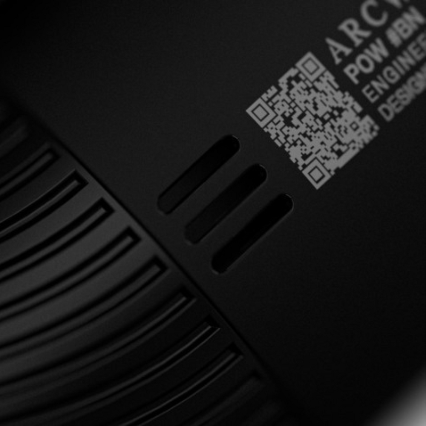 Arcwave Pow Manual Stroker Cleantech Silicone Male Masturbator - Black