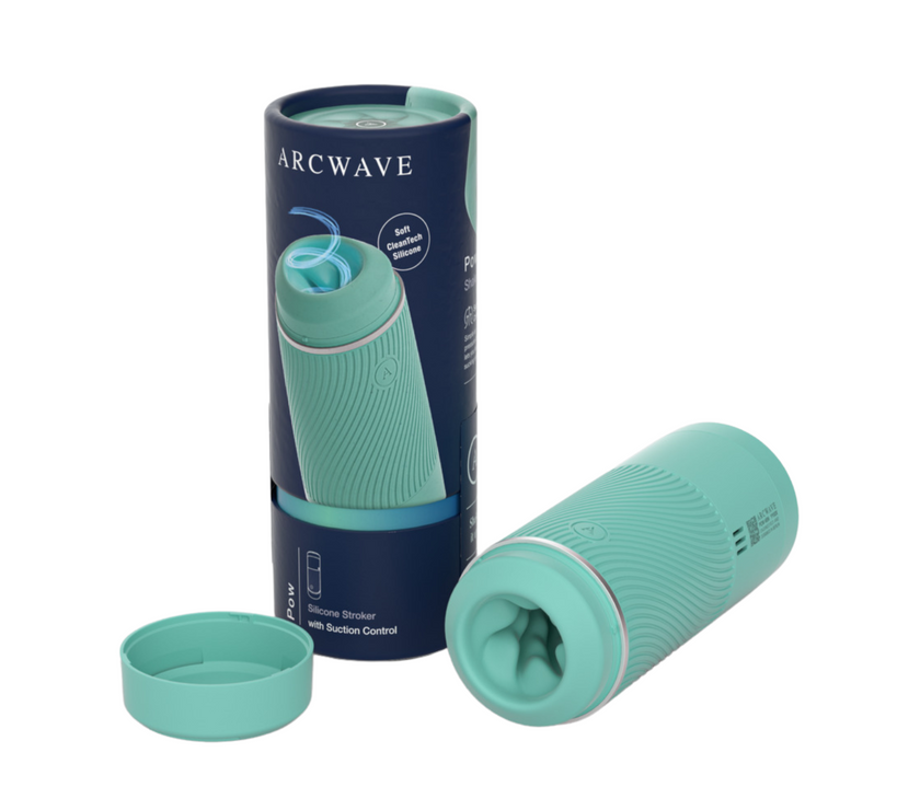 Arcwave Pow Manual Stroker Cleantech Silicone Male Masturbator - Mint