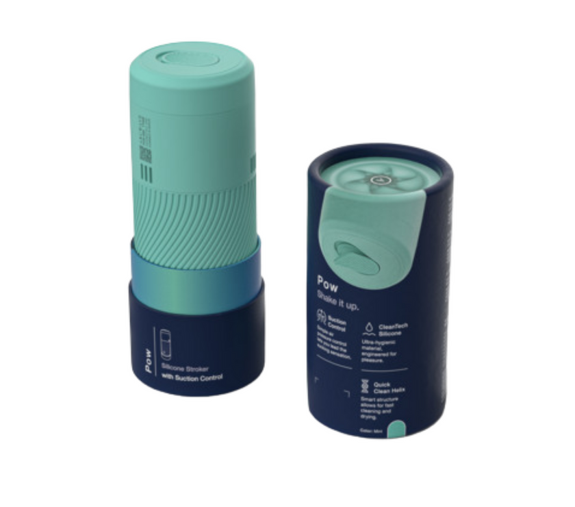 Arcwave Pow Manual Stroker Cleantech Silicone Male Masturbator - Mint
