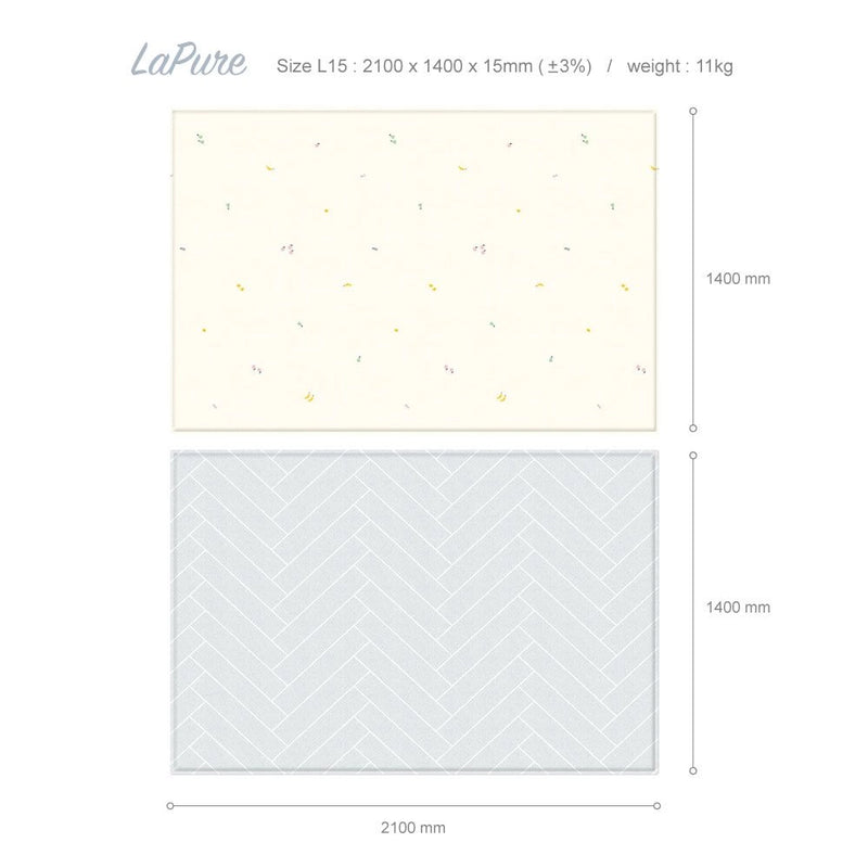 Parklon LaPure Minimal Fruits Herringbone Grey (Size L15)-2