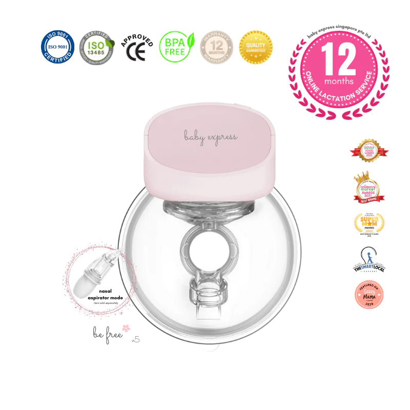 [NEW Version 5] Baby Express Be Free Wearable Breast Pump