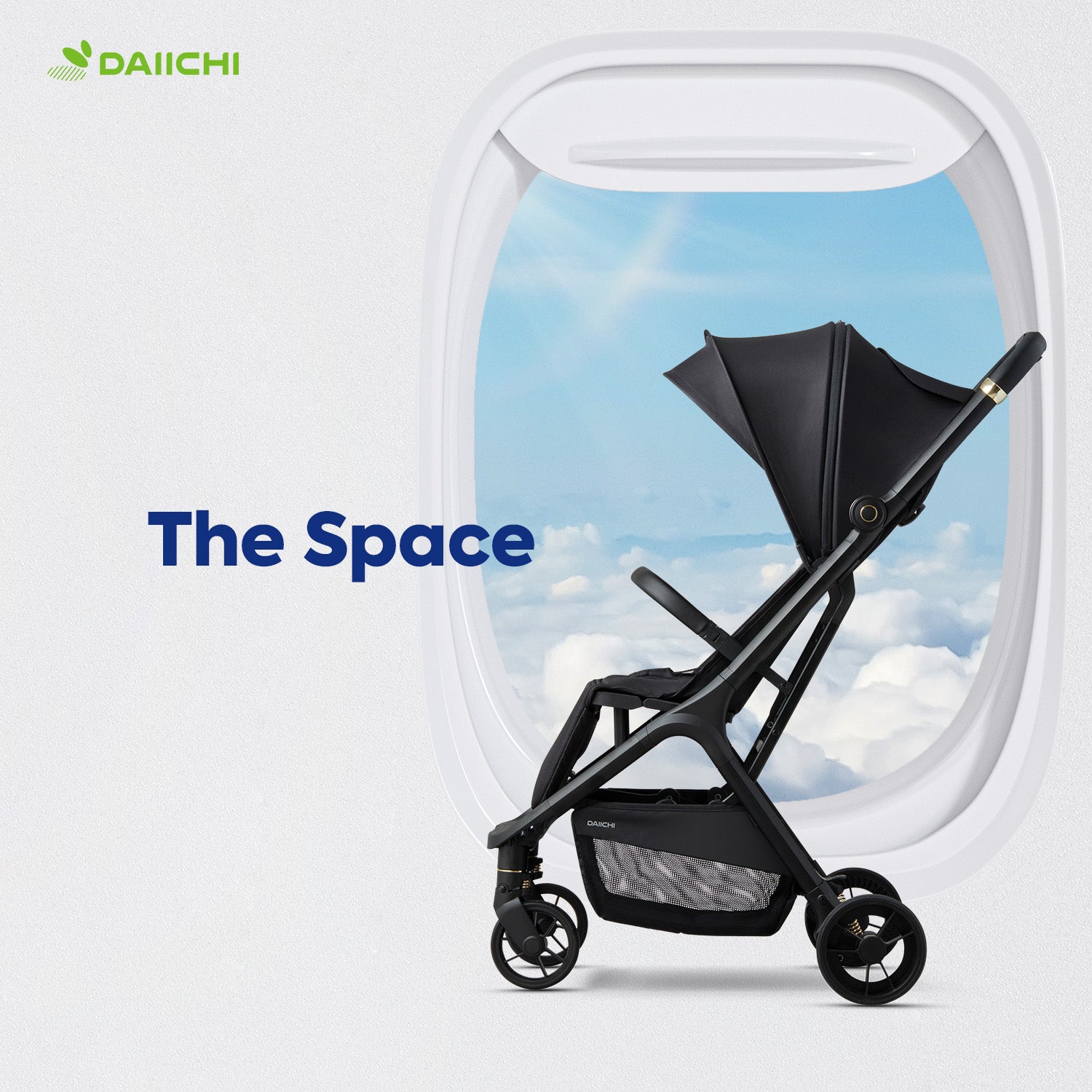 Daiichi The Space Compact Air Cabin Stroller + free Cup Holder (Pre Order ETA End March 25)