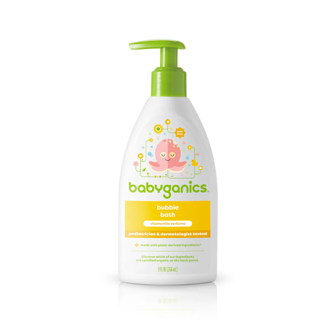 Babyganics bubble bath, chamomile verbena, 266ml