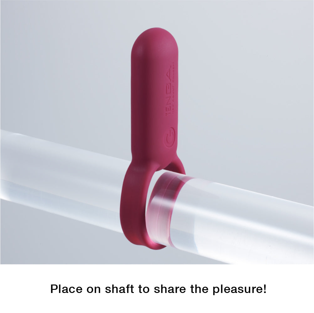 Tenga SVR Smart Vibe Ring Couple Vibrator Carmine