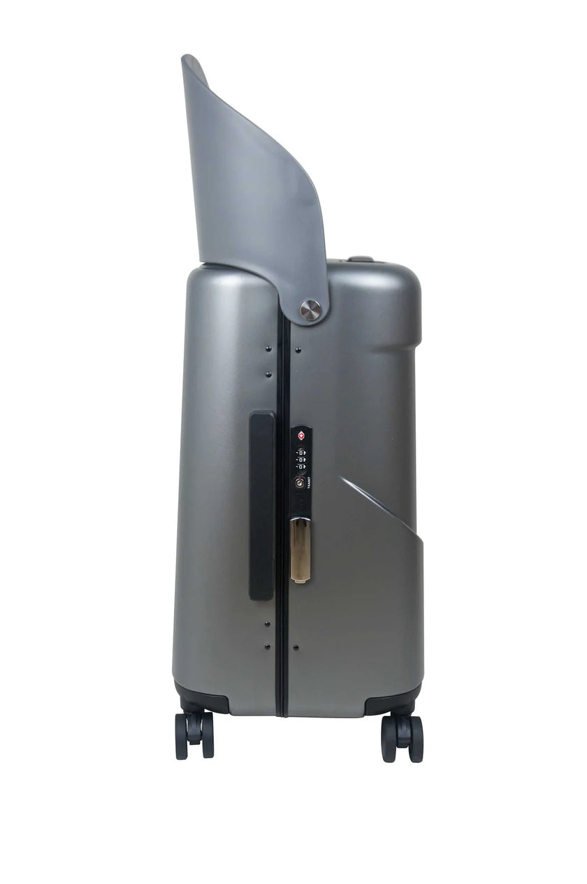 Miamily MultiCarry Ride-On Luggage Charcoal Grey 18"