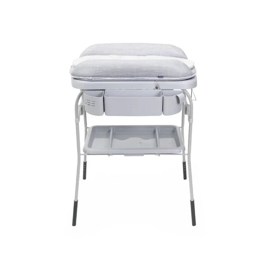 Chicco Cuddle & Bubble Comfort Baby Bathtub / Changing Station Grey Melange-5