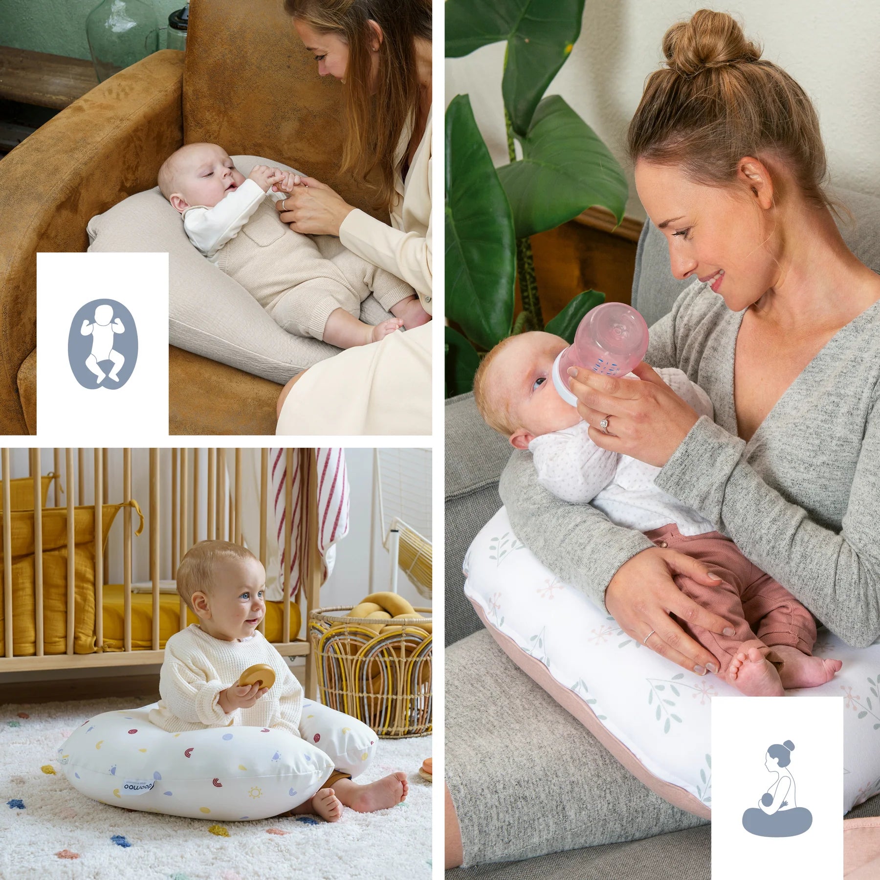 Doomoo Softy: Organic Cotton Small Multi-functional Cushion (Nursing, Lounging)-7