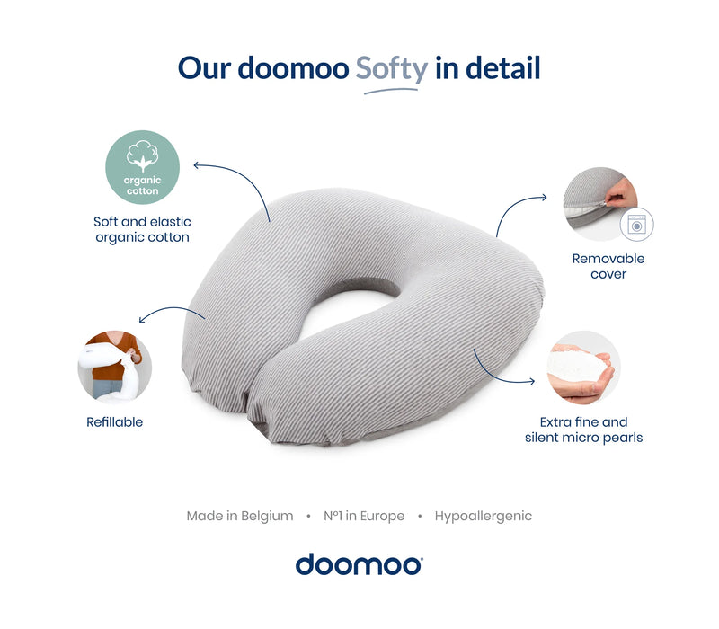 Doomoo Softy: Organic Cotton Small Multi-functional Cushion (Nursing, Lounging)-9
