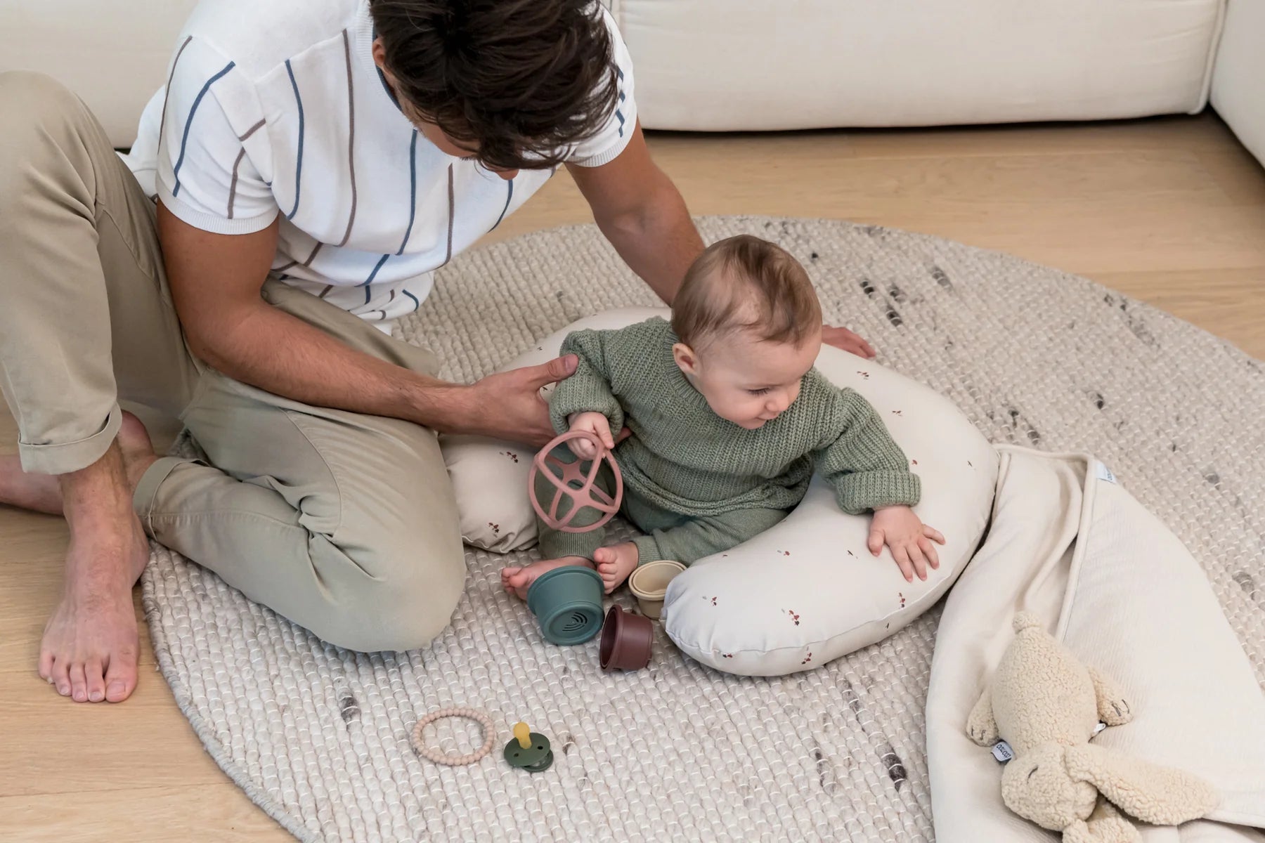 Doomoo Softy: Organic Cotton Small Multi-functional Cushion (Nursing, Lounging)-13