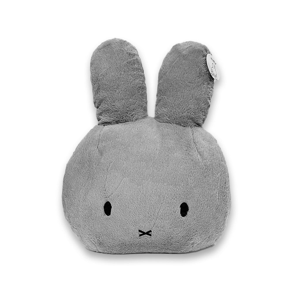 Miffy Cushion Head Fluffy Dark Grey 50x40x15cm