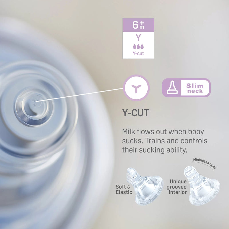 Pigeon Flexible Slim Neck Nipple Size S x3-5