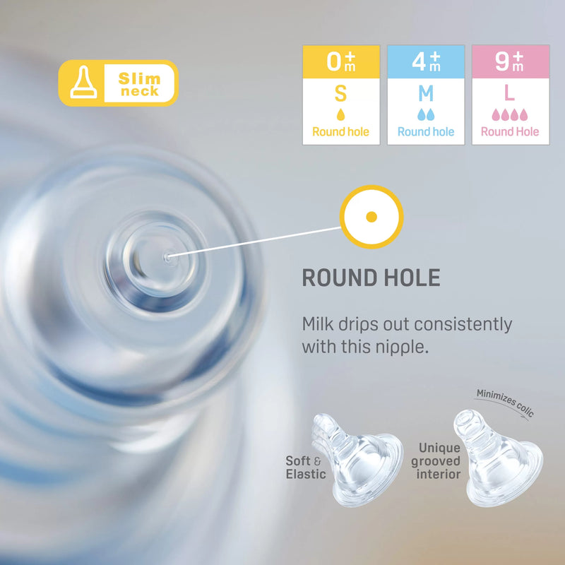 Pigeon Flexible Slim Neck Nipple Size L x3-3