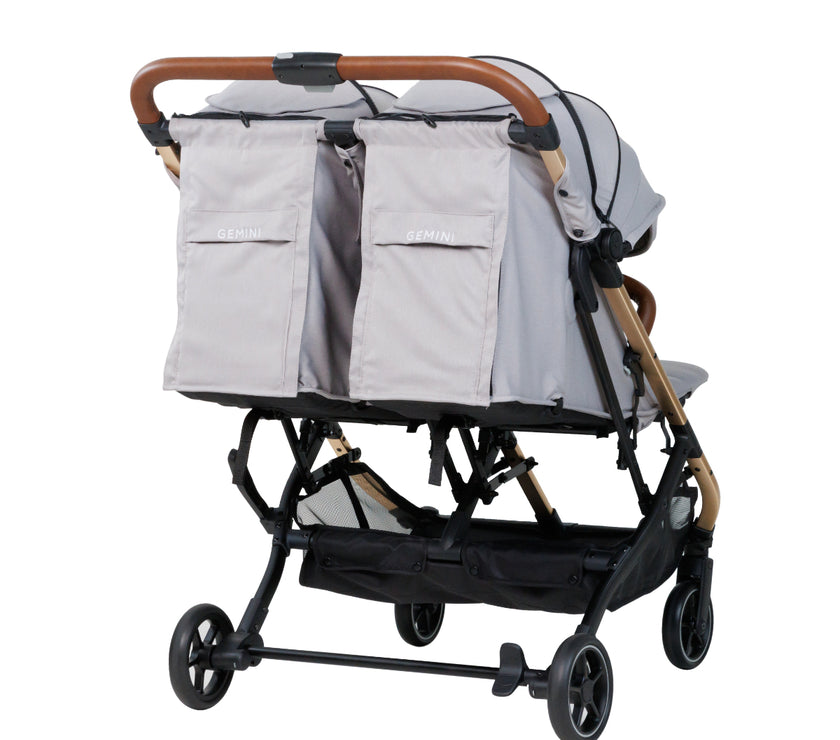Beblum Gemini Twin Stroller 0-22kg/seat (Assorted Designs) - 2024 model