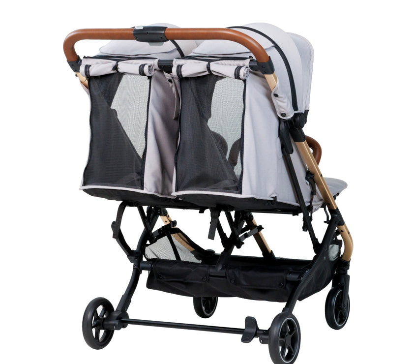 Beblum Gemini Twin Stroller 0-22kg/seat (Assorted Designs) - 2024 model