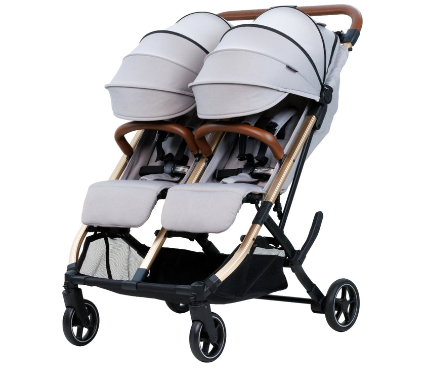 Beblum Gemini Twin Stroller 0-22kg/seat (Assorted Designs) - 2024 model