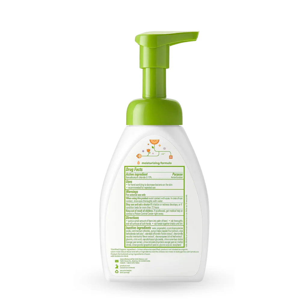 Babyganics alcohol-free foaming hand sanitizer, mandarin-3