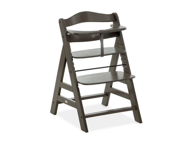 Hauck Alpha+ Trio: High Chair + Tray + Bouncer - Charcoal-1