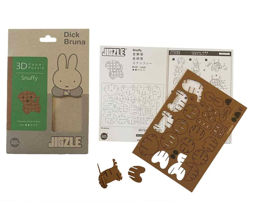 Jigzle Miffy Sitting 3D Paper Puzzle