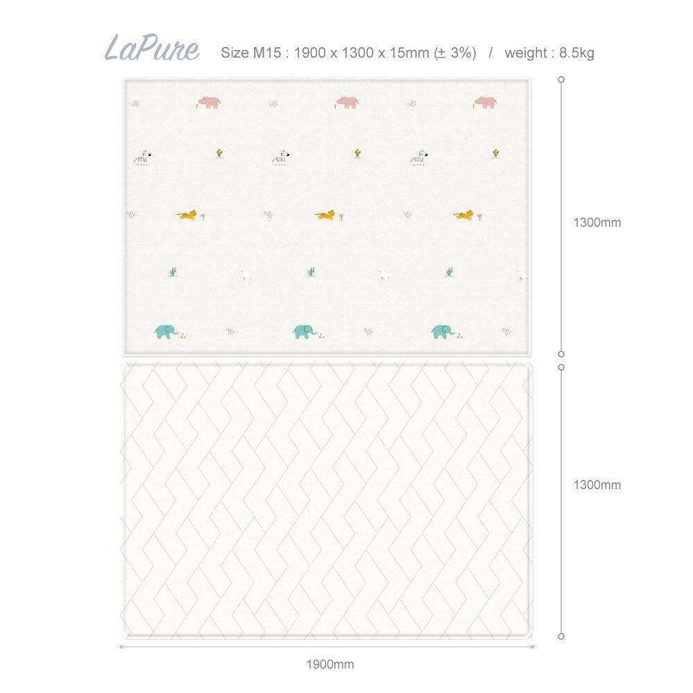 Parklon LaPure Jungle Friends Block Herringbone (M15)-3