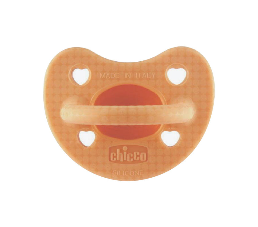 Chicco Physioforma Silicone Soother Soft Luxe 1 pcs (2-6M) - Green/ Grey/Orange