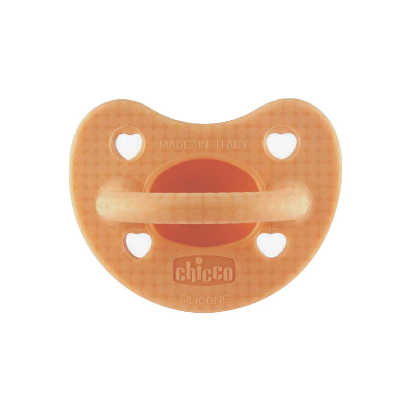 Chicco Physioforma Silicone Soother Soft Luxe 1 pcs (2-6M) - Green/ Grey/Orange