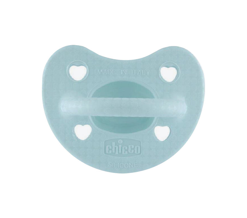 Chicco Physioforma Silicone Soother Soft Luxe 1 pcs (2-6M) - Green/ Grey/Orange