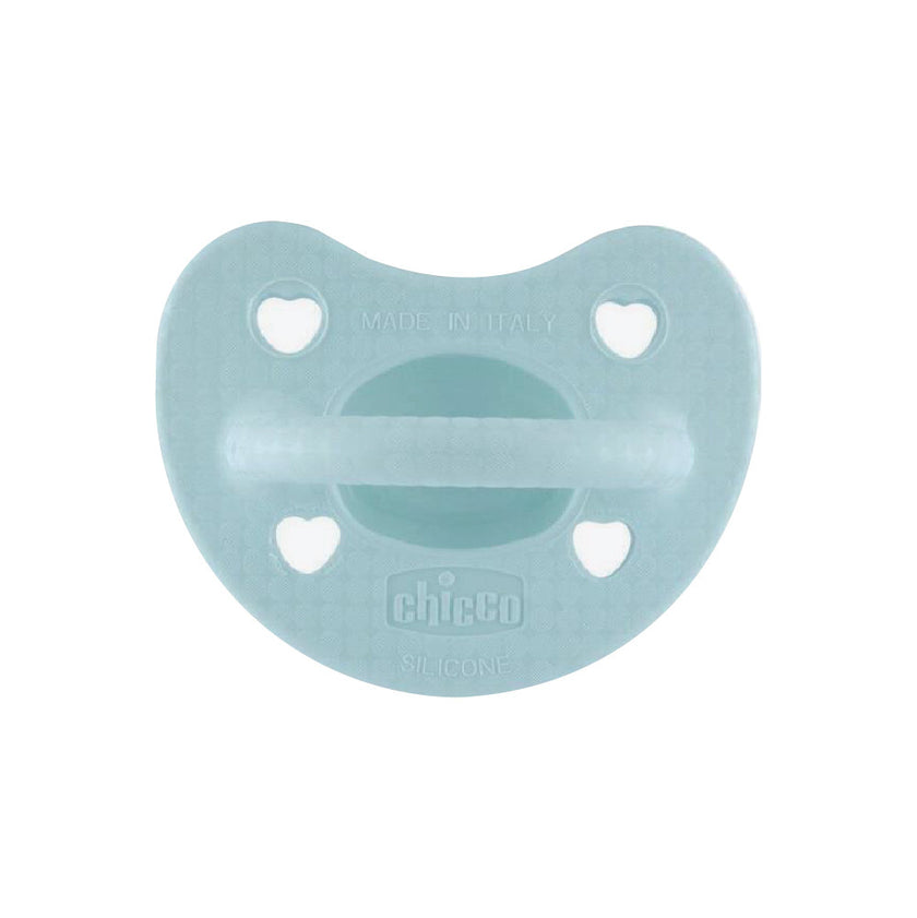 Chicco Physioforma Silicone Soother Soft Luxe 1 pcs (2-6M) - Green/ Grey/Orange