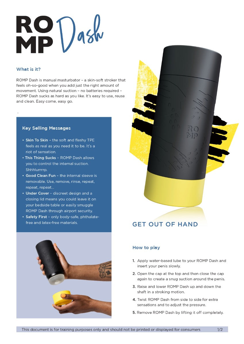 Romp Dash Manual Stroker Male Masturbator-4